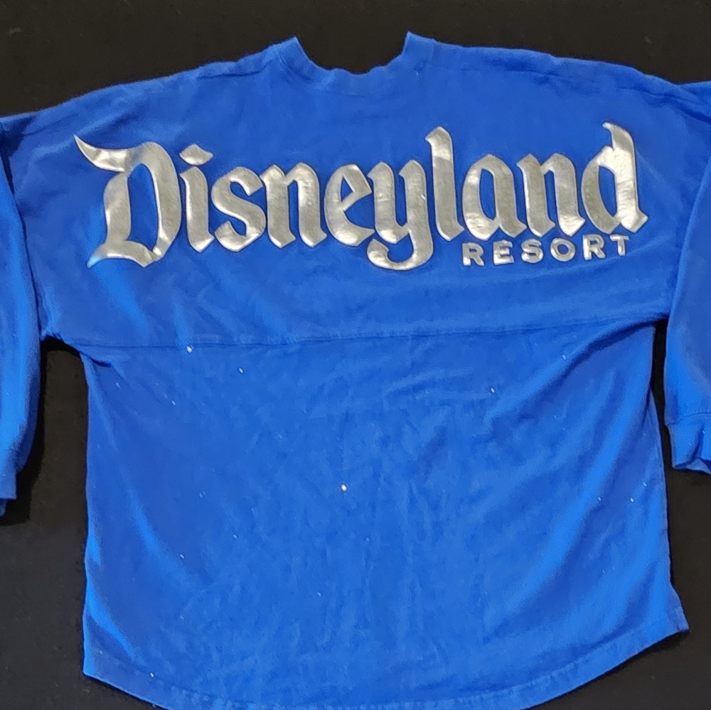 Disneyland Disney Sorcerer‎ Glitter Blue Spirit Jersey Size Medium